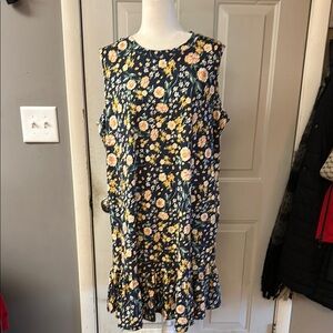 Apt. 9 Blue and Yellow Sleeveless Sundress